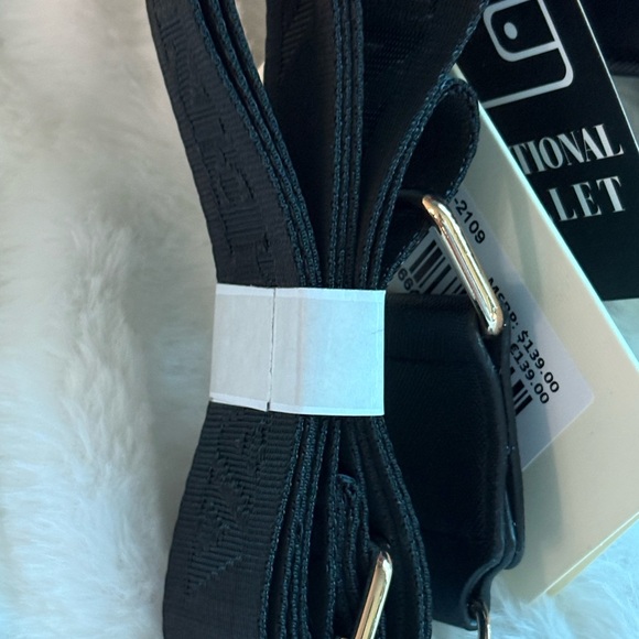 Valentino Orlandi Black Crossbody Bag with Gold Accents - Picture 5 of 8